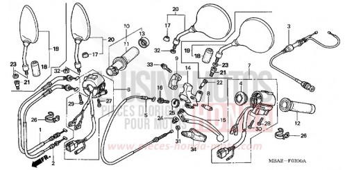 COMMUTATEUR/CABLE (VT750C1/C2/C3/CD3) VT750C21 de 2001